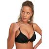 Trendyol Bikini da Donna, con Push-up Dettagliato, Nero, Taglia 36