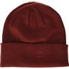 Timberland Men's Cuffed Beanie with Embroidered Logo, Barbados Cherry, One Size