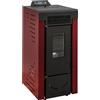 Stufe A Pellet Italia Niagara 9 kW - 5 Stelle Colore: Rosso