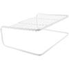 DIYEAH Mensola Porta Router da Tavolo Doppio Strato in Acciaio al Carbonio Bianco Superficie Liscia senza Bave, Scaffale Multifunzione per Casa e Ufficio