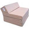 Natalia Spzoo Materasso pieghevole per ospiti 200 x 70 x 10 cm in diversi colori Microfibra (Beige 1009)