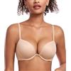 Lemorosy Reggiseno Donna Push-Up con Ferretto Imbottito Profondo(Beige,3C)
