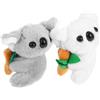 CATIEBYE Portachiavi Koala in Peluche 2 Pezzi, Portachiavi Taschina in Lega di Zinco e Cotone Pp, Ciondolo Decorativo per Borsa e Porta Chiavi, Adatto a Borse e Porte