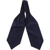 ChicLitonor Cravatte Ascot Vintage Jacquard Da Uomo per Feste E Altre Occasioni, Blu, 15cm