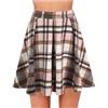 Tinarying Gonna Scozzese Donna Gonna Elastica da Donna a Pieghe Tinta Unita da Tennis Basic Mini Gonna Gonne a Tubino a Quadri per Donna Autunno Inverno Vita Alta Aderente Lunghezza al Ginocchio Gonna Midi