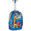 Mitama Trolley Run Extra TIGERPLAY, 33 Lt, Doppio Scomparto, Blu, Tasche multi funzione, bambino, Scuola elementare e media, Tempo libero e viaggi