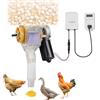 XIEEIX Alimentatore automatico fai da te, 16 gruppi, mangiatoia automatica per polli, anatre, oche, piccioni, cani, pesci, gatti