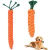 CLDURHGE giochi per cani interattivi 2 pezzi, giocattoli a forma di carota per cuccioli e cani adulti 36cm e 22cm, corde resistenti arancioni per masticazione e gioco tira e molla in casa e all'apert