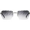 Dsquared2 Occhiali da Sole D2 0173/S 010 Nero/Grigio Monogram Uomo 58/17/145