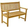 VERDELOOK Linea Acacia Panchina due posti, 120x62 h95 cm, legno naturale