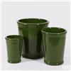 Vaso Svasato Glaze H41 D35 cm in Ceramica Verde Lucida - Enzo De Gasperi (EDG)