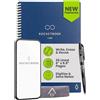Rocketbook New Core - Quaderno a spirale riutilizzabile, dimensioni 15 x 20 cm, pagine a righe, collegate all'app, cancellabile, copertina resistente, ideale per scuola, lavoro e progetti creativi