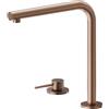 Newform - N21 miscelatore lavello con bocca L girevole [PVD brushed copper bronze] - 71720.59.067