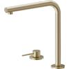 Newform - N21 miscelatore lavello con bocca L girevole [PVD brushed pale gold] - 71720.59.098