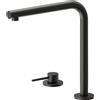Newform - N21 miscelatore lavello con bocca L girevole [carbon satin] - 71720.M0.077