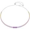 Swarovski Collana Tennis Matrix, Sfumatura di tagli Round, Multicolore, Placcato rodio