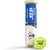 Dunlop Sports Dunlop Unisex D Tb Atp Tour 4Pet Palline da tennis Yellow One Size