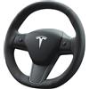 MEWANT Fodera per Volante Cucita per Tesla Modello 3 Tesla Modello Y