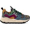 Flower Mountain Yamano 3 Donna Sneakers Outdoor in Pelle e Tessuto Tecnico Dust Cloud Grey Bordeaux