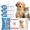 R MOVE 400 Salviette Cane e Gatto 17x20cm Igienizzanti Umidificate con Clorexidina e Aloe Vera, Salviettine Cani, Fragranza Muschio 4 Confezioni da 100 salviette (17x20cm)
