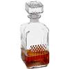 Relaxdays Bottiglia per Whisky, in Vetro, Decanter per Cognac, Rum, Gin, 900 ml, per Angolo Bar di Casa, Trasparente