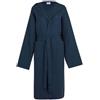 Bellora Accappatoio Nido D'Ape Tinta Unita con Cappuccio Realizzato in Cotone 100% da 400 grammi Taglia XS/S Colore Blu