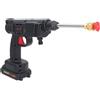 Shanrya Idropulitrice a Batteria, 100-240 V, Pistola Idropulitrice a Batteria, 450 PSI, Portatile, con Batteria, con Ugello a Spruzzo, per la Pulizia 'auto (Spina europea)