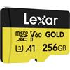 Lexar 256GB GOLD UHS-II microSDXC V60 U3 A1 UHS-II