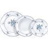 Tognana Heritage Florals, Servizio piatti per 6 persone 18 pezzi, Porcellana, Blu