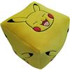 HÔMADICT - Cuscino Pokémon - Pikachu Cube 6 Face - Accessorio decorativo - Morbido e soffice - Dimensioni 25 x 25 cm - Licenza ufficiale Pokémon, Quadrato, Limone