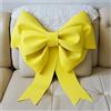 BrightGlow Fiocco grande rosso gigante fatto a mano DIY fiocco fiocchi di Natale fiocchi decorativi festa matrimonio decorazione Bow fiocchi per auto per Natale matrimonio decorazione giallo 30cm