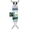 Brabantia Size A Compact Small Ironing Board (110 x 30 cm) 7 Height Options, Adjustable Steam Iron Rest Holder (Morning Breeze) Non-Slip Feet, Anti-Collapse Child Locks
