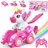 HappyGoLucky Unicorno Transform Macchina Telecomandata, Giochi Regalo Bambina 3-12 Anni