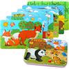 EDATOFLY 6 Pezzi Puzzle Bambini 3 Anni, Puzzle Legno Puzzle Legno Bambini 2 Anni Educativo Giocattoli Regalo di Compleanno per Ragazzi e Ragazze (Panda)