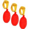 Wooneky Set 3 Anelli Spruzzo d'Acqua Rossi in Plastica per Scherzi | Giocattoli per Feste in Famiglia, Attività di Gruppo all'Aperto, Design Creativo, Facile Uso