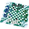 Generic Set di Scacchi per 4 Giocatori con Tappetino in Gomma e Pezzi PS per il Gioco Educativo Notturno di Divertimento in Famiglia 45 Cm (#2)
