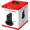 snakebyte FOUR:CHARGE - Stazione di ricarica per controller 4-in-1 per un massimo di 4 controller Nintendo Switch Joy-Con, indicatore di carica a LED, ricarica rapida
