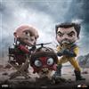 Iron Studios Deadpool & Wolverine Mini Co. - Set di figurine in PVC Deadpool e Wolverine senza maschera - 14 cm