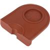 Fafeicy Tappetino pressacaffè angolare in silicone 12,5 x 14 cm | Antiscivolo marrone, silicone addensato elastico, per bordo tavolo e bar, compatibile con macchine caffè semiautomatiche
