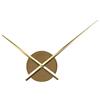 Mixabloem Meccanismo di movimento silenzioso per orologio da parete fai da te, con lancetta dei secondi e lancetta dei secondi, per decorazione di casa e ufficio, nero, argento, oro (oro)