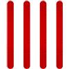 4R Quattroerre.it - 5511 - Strisce Adesive Rifrangenti per Bauletti Moto, Rosso, 4 Pezzi, 20 x 240 mm