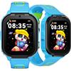 DOOGEEEco ANYSCENES1-Blu Smartwatch bambini 4G, Videocall HD, Dynamic Island, GPS triplo, Recinto elettronico, Modalità classe, IPX7, 5 giorni