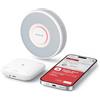 X-Sense XS0B-MR - Rilevatore di fumo intelligente Wi-Fi con voce e 17 posizioni, rilevatore di fumo, 33 mm, stazione base SBS50 richiesta, 3 pezzi
