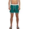 Urban Classics Costume Da Bagno In Stile Rétro, Bermuda Uomo, Bianco/Verde, XL