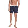 Urban Classics Retro Swimshorts Pantaloncini, Blu (Navy/White 01200), 5XL Uomo