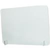 TOPBATHY Spray Shield Pannello Divisorio per Interni, Pannello Divisorio per Ambienti in PVC Bianco, Spray Proof, Resistente e Bordo Arrotondato per Scuola e Hotel