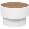 ATMOSPHERA CREATEUR D'INTERIEUR - Tavolino enola in frassino impiallacciato d55cm bianco