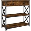 vidaXL Tavolino Consolle Rovere Fumo 75x28x75 cm in Legno Multistrato