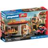 PLAYMOBIL | City Action | Quad dei pompieri con chiosco burger | Quad compatto con spruzzo d'acqua, chiosco in fiamme e accessori | Per bambini da 4 anni | 72195