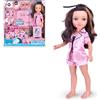 Nancy Beauty Fridge, bambola con accessori per il trucco e frigorifero con vassoio per il ghiaccio dedicato ai suoi cosmetici, per bambine/i +3 anni, Famosa (NAC74000)